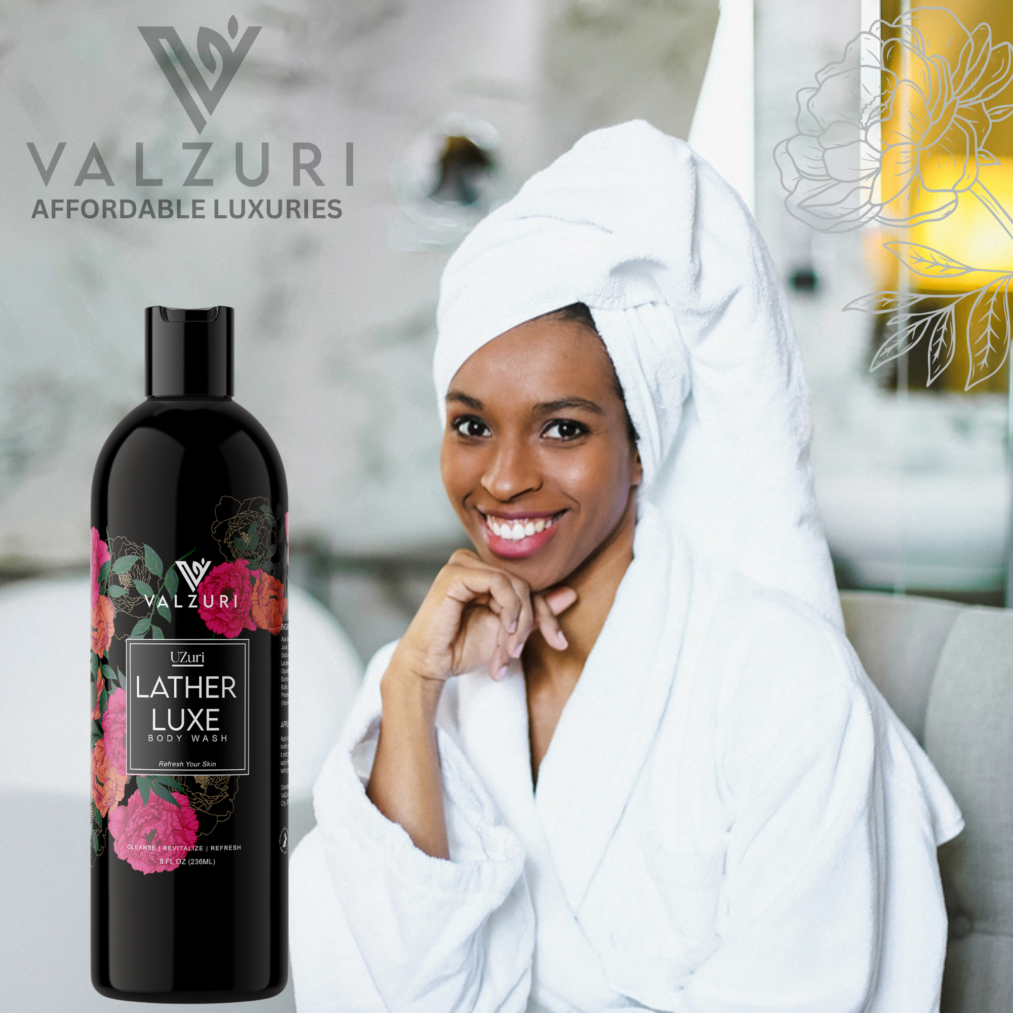 UZuri Lather Luxe Body Wash