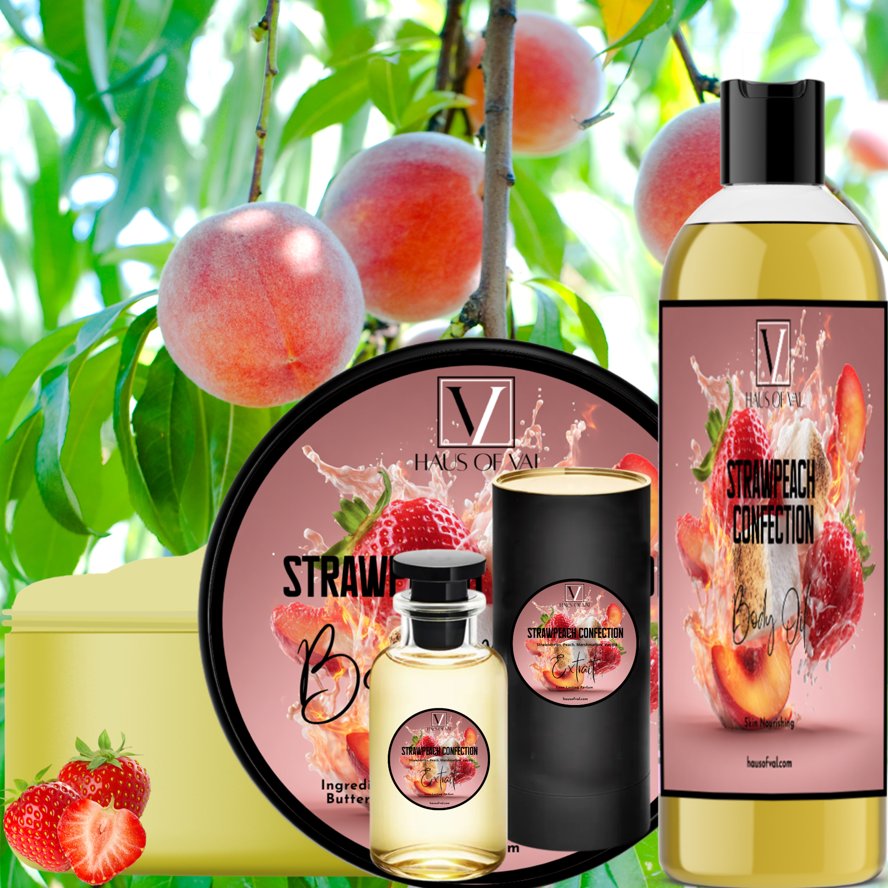 Strawpeach Confection