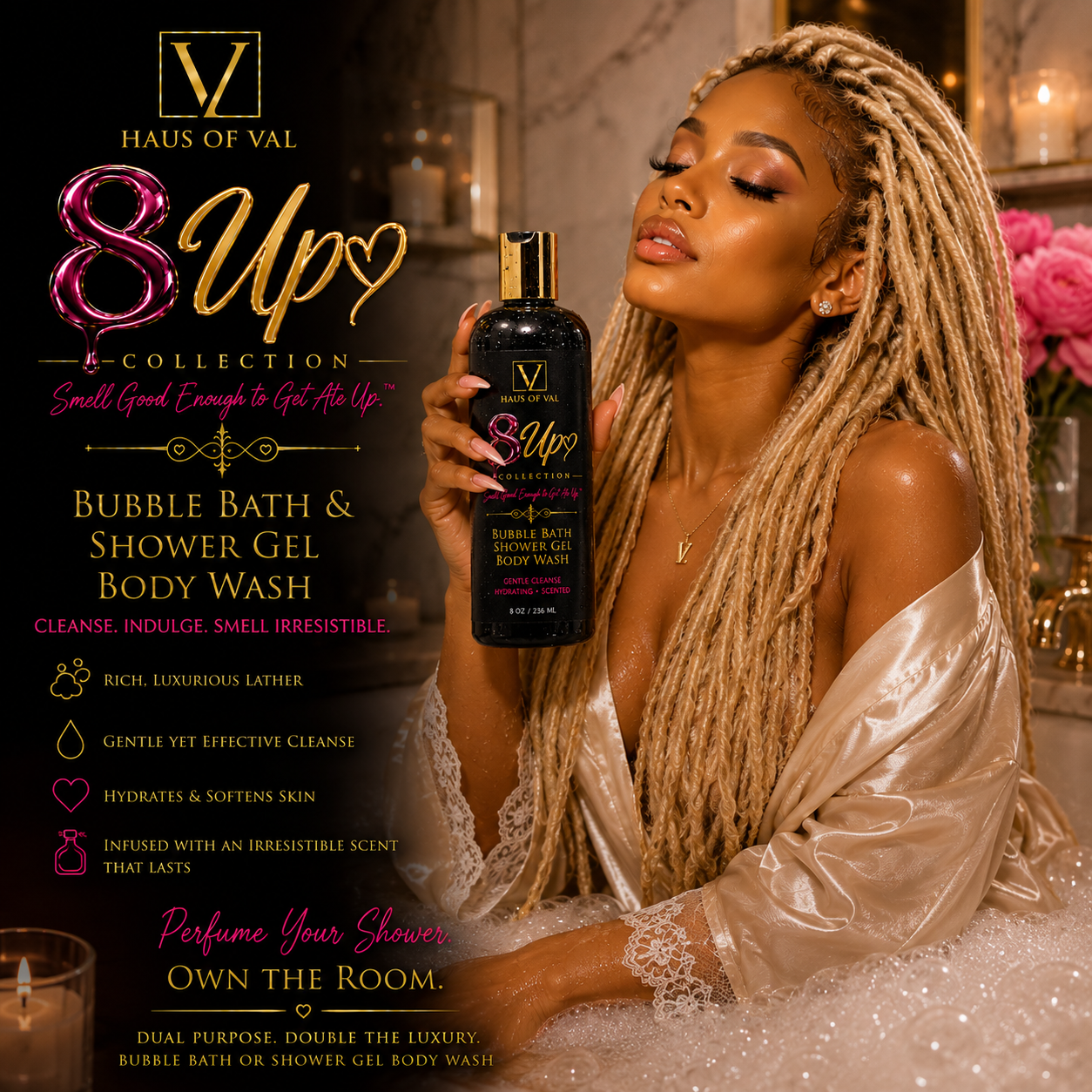 8UP Bubble Bath & Shower Body Wash