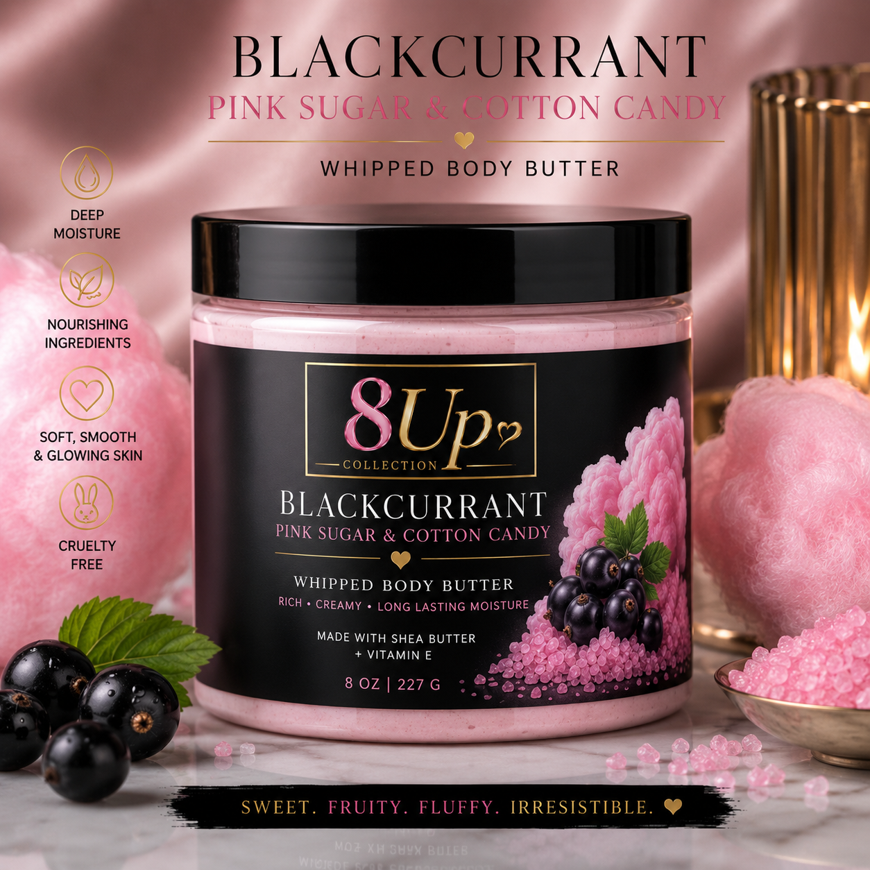 Black Currant Pink Sugar & Cotton Candy