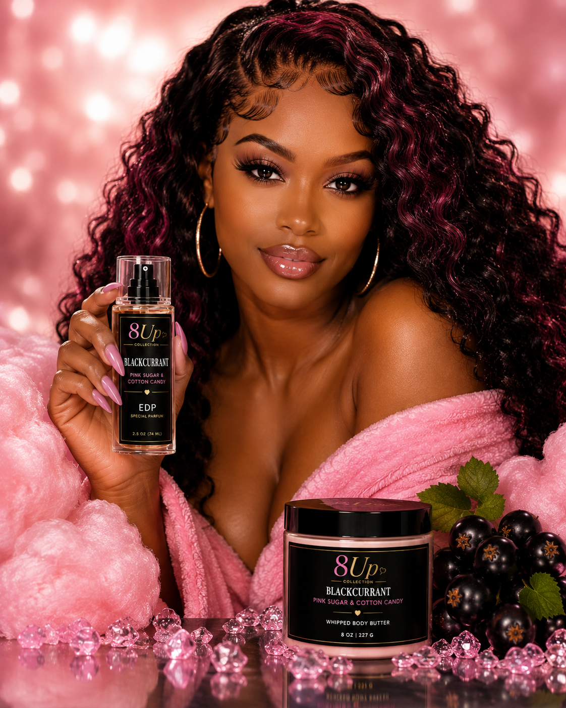 Black Currant Pink Sugar & Cotton Candy