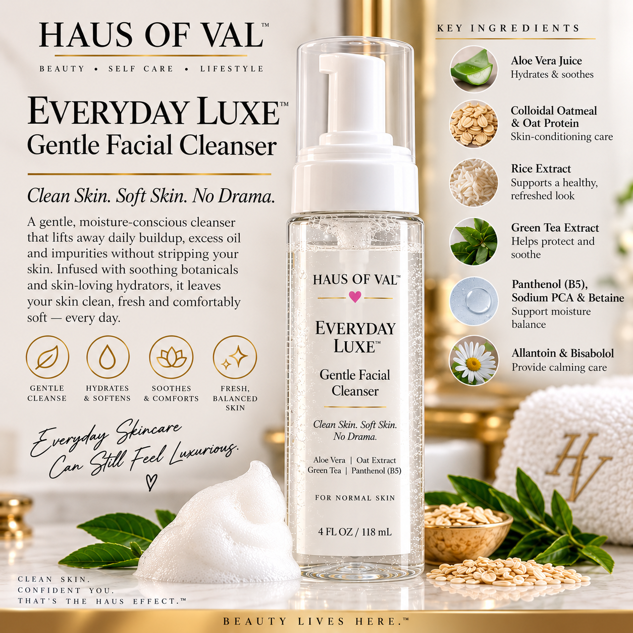Everyday Luxe Gentle Facial Cleanser