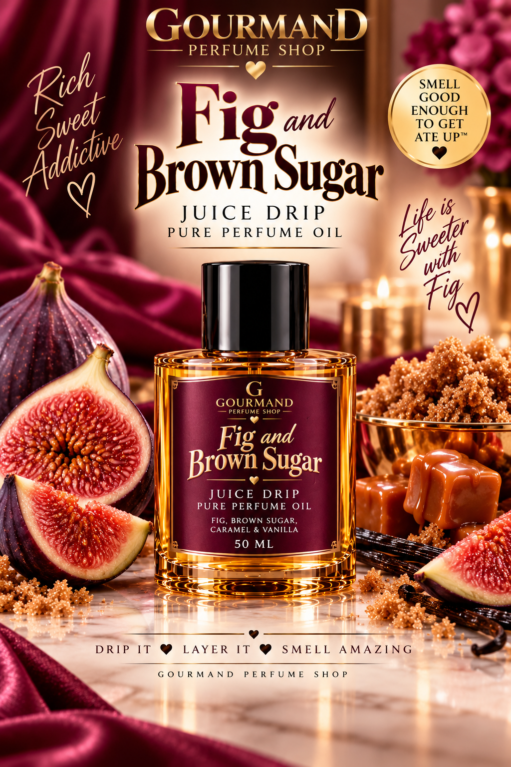 Fig Brown Sugar & Honey Juice Drip Perfume Oil