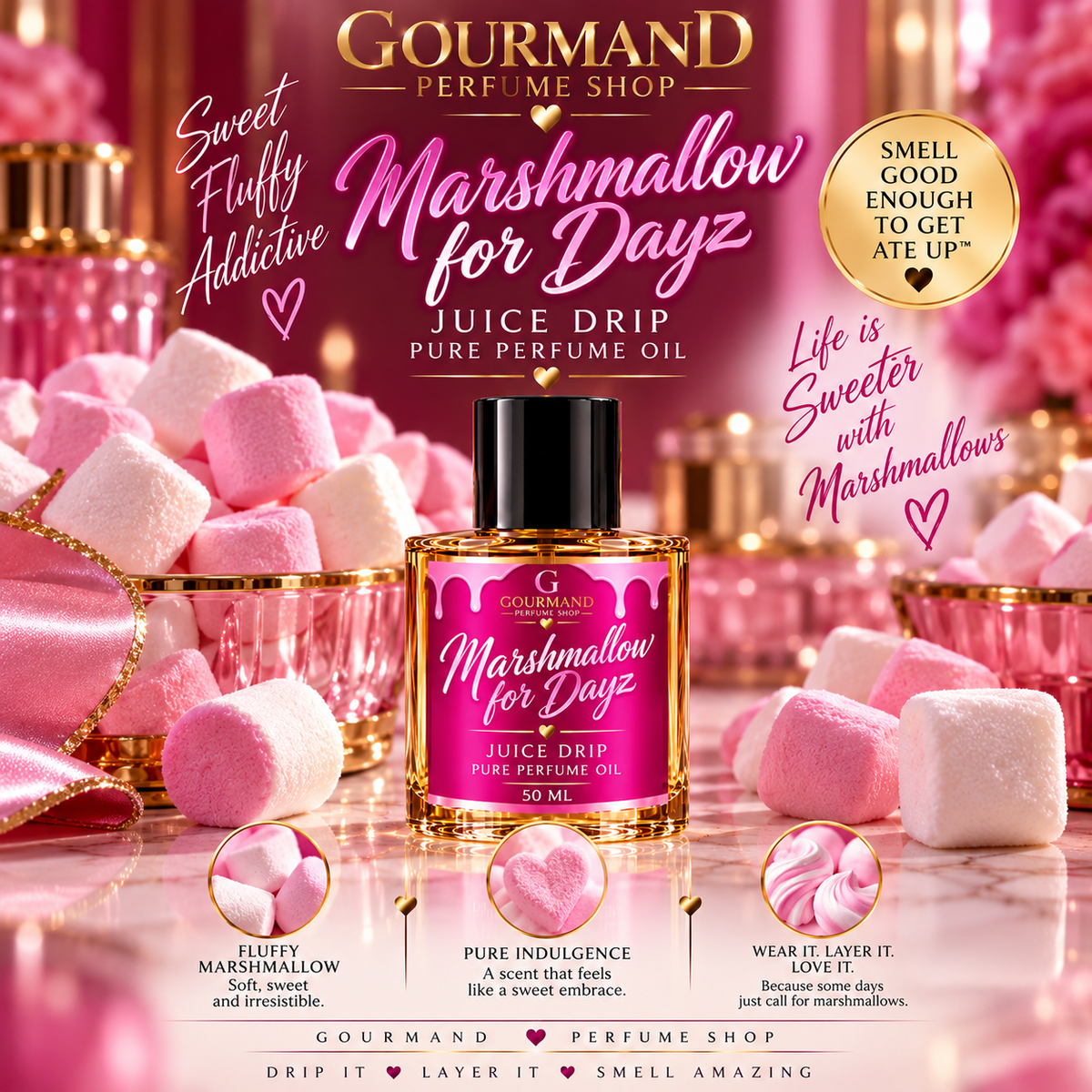 Marshmallow for Dayz Juice Drip Perfume Oil 50 Ml