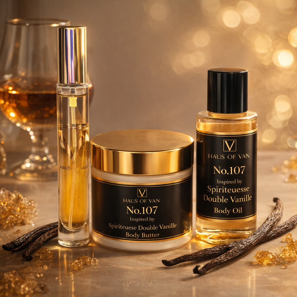 No 107  - 10 Ml Parfum, 2 Oz Buttercream, 2 Oz Body Oil Sampler