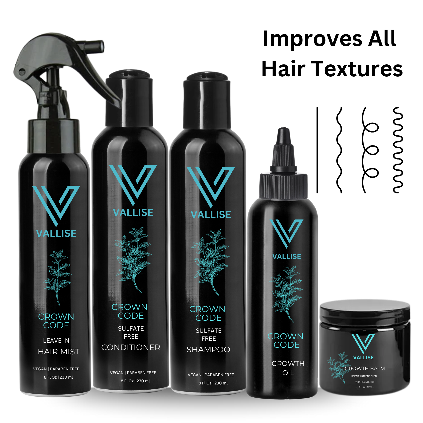 Valisse Crown Code Haircare Collection