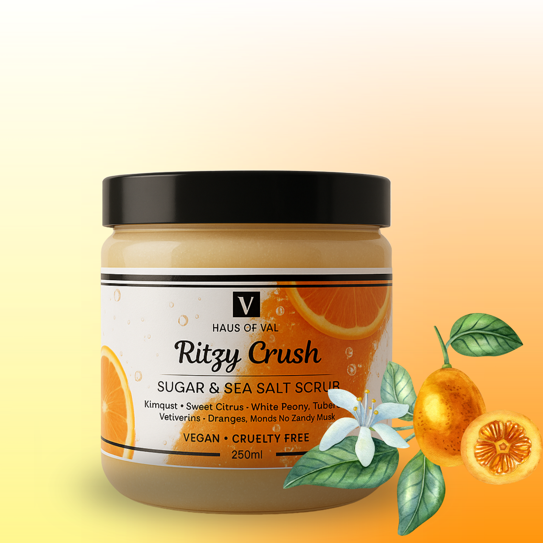 Sugar & Sea Salt Body Scrub Ritzy Kumquat Crush