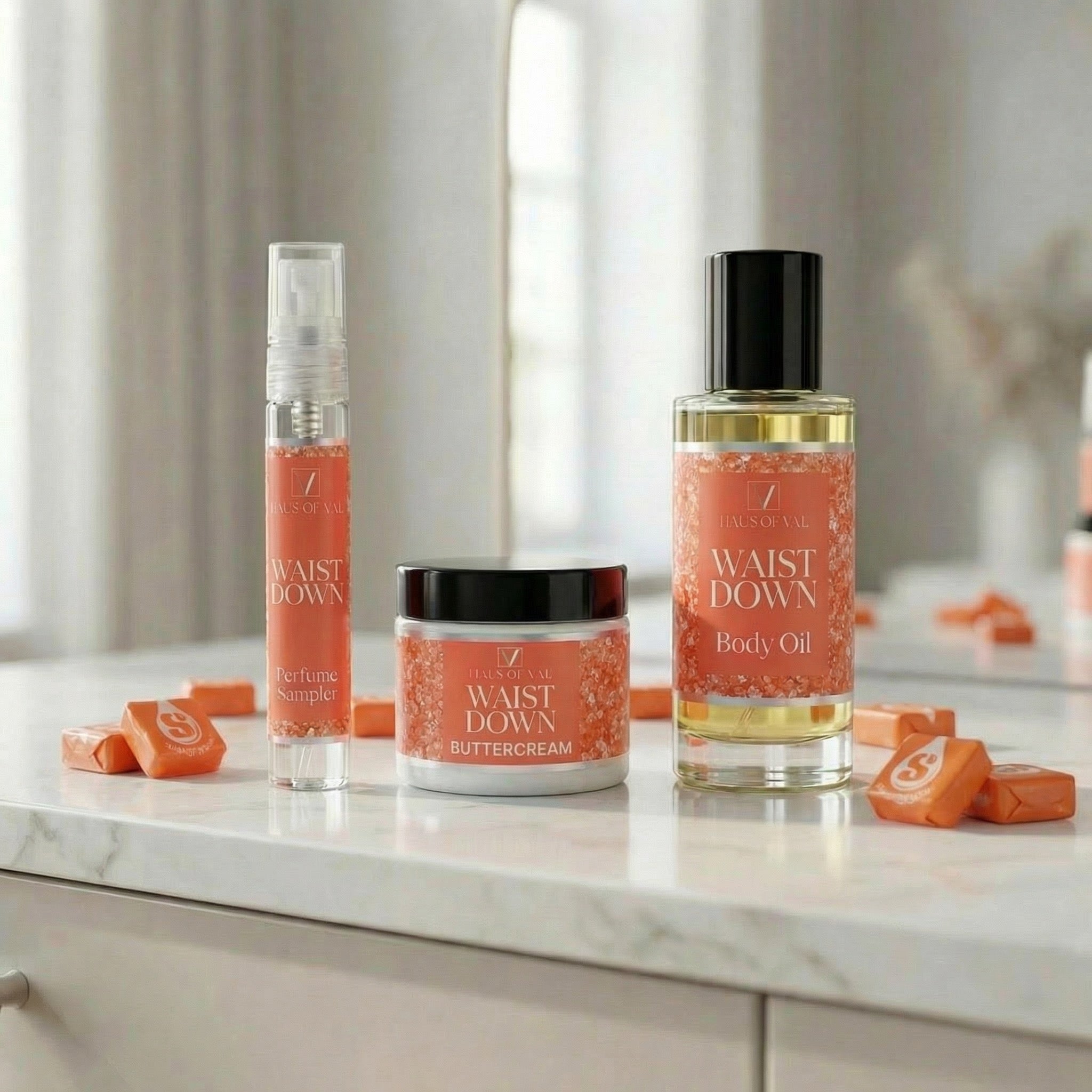 Waist Down Sample Buttercream Trio